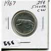 Image 1 : 1967 CNDN SILVER 25 CENT PC