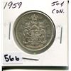 Image 1 : 1959 CNDN SILVER 50 CENT PC