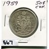 Image 1 : 1959 CNDN SILVER 50 CENT PC