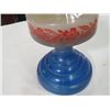 Image 4 : RED AND BLUE COAL OIL LAMP