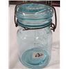 Image 2 : PERFECT SEAL PINT JAR *W/WIRE CLOSER*, BED WARMER BRICK & SMALL SUGAR SPOON
