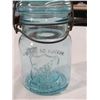 Image 3 : PERFECT SEAL PINT JAR *W/WIRE CLOSER*, BED WARMER BRICK & SMALL SUGAR SPOON