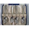 Image 2 : BOXED SET OF FOUR SILVER COFFEE SPOONS (1937 CORONATION) & SMALL MUG (1937) *CRACKED*