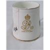 Image 6 : BOXED SET OF FOUR SILVER COFFEE SPOONS (1937 CORONATION) & SMALL MUG (1937) *CRACKED*