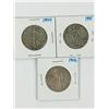 Image 1 : Lot of 3 USA 50 CENT PCS (SILVER WALKING LIBERTY) *1944 1945 1946*