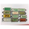 Image 2 : LOT OF VINTAGE WAR AMPS LICENCE PLATE KEY TAGS (SASKATCHEWAN)