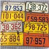 Image 1 : LOT OF 8 VINTAGE (SASKATCHEWAN) LICENCE PLATES