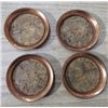 Image 3 : 4 COASTERS & HOLDER (COPPER) *COASTERS ARE CORK LINED*