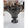 Image 1 : VASE (BLACK GLASS) *10.5"*