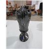 Image 2 : VASE (BLACK GLASS) *10.5"*