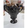 Image 3 : VASE (BLACK GLASS) *10.5"*