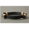 Image 1 : Genuine elephant hair bracelet 14K gold fill knots