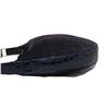 Image 3 : Made in Italy for "Sandra's" Navy Suede and Crocodile Shoulder Bag