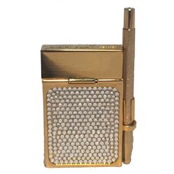 Judith Leiber Vintage Gold and Swarovski Crystal Mini Notepad