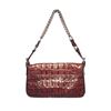 Image 2 : Miu Miu Brown Hornback Crocodile Shoulder Bag