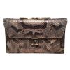 Image 1 : Judith Leiber Silver Grey Snakeskin Python Three way Handbag