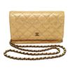 Image 1 : Fabulous Chanel Gold Lizard Classic Wallet on a Chain WOC Rare