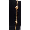 Image 3 : Chanel Vintage Gold Chain Link Long Necklace with Square Crystal Beads