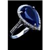 Image 2 : 9.18ct Sapphire 14K White Gold Ring
