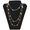 Image 1 : Chanel Vintage Pearl and Clear Crystal Chicklet Long Necklace