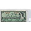 Image 1 : 1954 BANK OF CANADA (ONE  DOLLAR NOTE)
