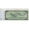 Image 2 : 1954 BANK OF CANADA (ONE  DOLLAR NOTE)