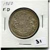 Image 1 : 1950 CANADIAN 50 CENT COIN