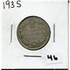 Image 1 : 1935 CANADIAN 25 CENT COIN