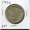 Image 1 : 1922 PEACE DOLLAR (USD)