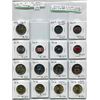 Image 1 : SHEET OF 15 CNDN COINS (TOONIES, LOONIES, QUARTERS) *2008 TO 2016*