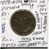 Image 1 : 1859 CNDN VICTORIA LARGE PENNY, *HIGH LARGE DATE, TILT, VERY RARE*