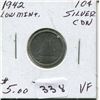 Image 1 : 1942 CNDN SILVER DIME, *LOW MINTAGE*