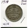 Image 1 : 1918 CNDN SILVER 50 CENT PC