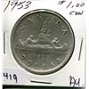Image 1 : 1953 CNDN SILVER DOLLAR *NSF FWL*