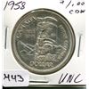 Image 1 : 1958 CNDN SILVER DOLLAR *BRITISH COLUMBIA*