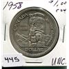 Image 1 : 1958 CNDN SILVER DOLLAR *BRITISH COLUMBIA*