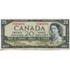 Image 1 : 1954 CNDN $20 BANK NOTE (BEATTIE/RASMINSKY)