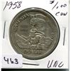 Image 1 : 1958 CNDN SILVER DOLLAR (BRITISH COLUMBIA)