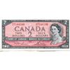 Image 1 : 1954 CNDN $2 BANK NOTE (LAWSON/BOUEY)