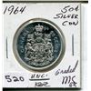 Image 1 : 1964 CNDN 50 CENT PC. *SILVER*