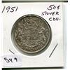 Image 1 : 1951 CNDN 50 CENT PC *SILVER*
