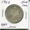 Image 1 : 1963 CNDN 50 CENT PC *SILVER*