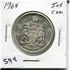Image 1 : 1964 CNDN 50 CENT PC *SILVER*