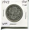 Image 1 : 1943 CNDN 50 CENT PC *SILVER*