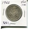 Image 1 : 1962 CNDN 50 CENT PC *SILVER*
