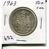 Image 1 : 1963 CNDN 50 CENT PC *SILVER*