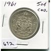 Image 1 : 1961 CNDN 50 CENT PC *SILVER*