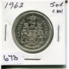 Image 1 : 1962 CNDN 50 CENT PC *SILVER*