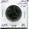 Image 1 : 1967 CNDN 50 CENT PC *SILVER*