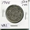 Image 1 : 1945 CNDN 50 CENT PC *SILVER*